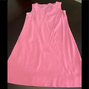 Pink straight style cotton dress
